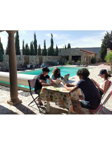 Learn and discover French with a teacher near the pool in South France